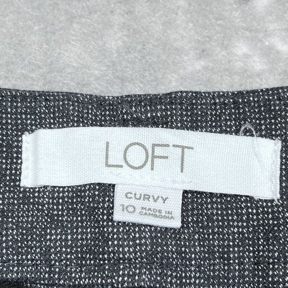 Ann Taylor Loft Pants Womens Size 10 Curvy Black/Gray The Skinny Pants 2743 - Picture 10 of 13